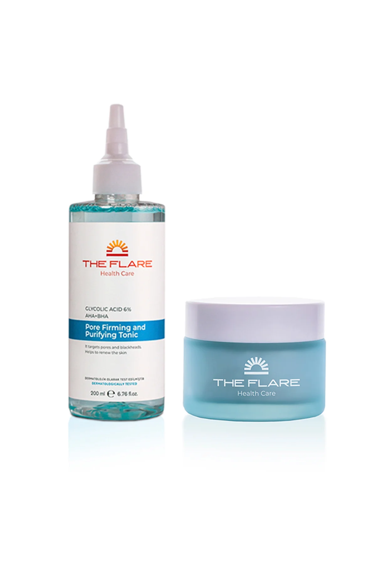 Pore Firming Purifying Tonic and Face Skin Care Cream Equalizing Brightening cream